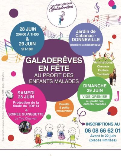 fanfare, gala de rêves, vide grenier