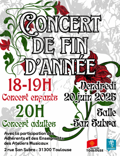 Concert de fin d’année, Ateliers musicaux